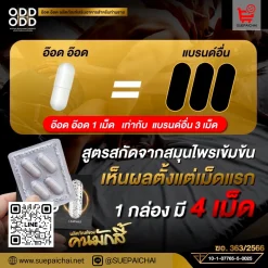 อ๊อด อ๊อด ODD ODD อาหารเสริมผู้ชาย ยาเสริมสมรรถภาพ อาหารเสริมผู้ชายเพิ่มขนาด หลั่งเร็ว นกเขาไม่ขัน